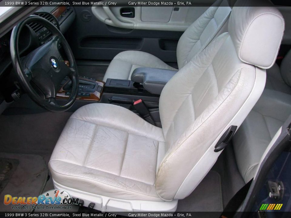 1999 BMW 3 Series 328i Convertible Steel Blue Metallic / Grey Photo #12