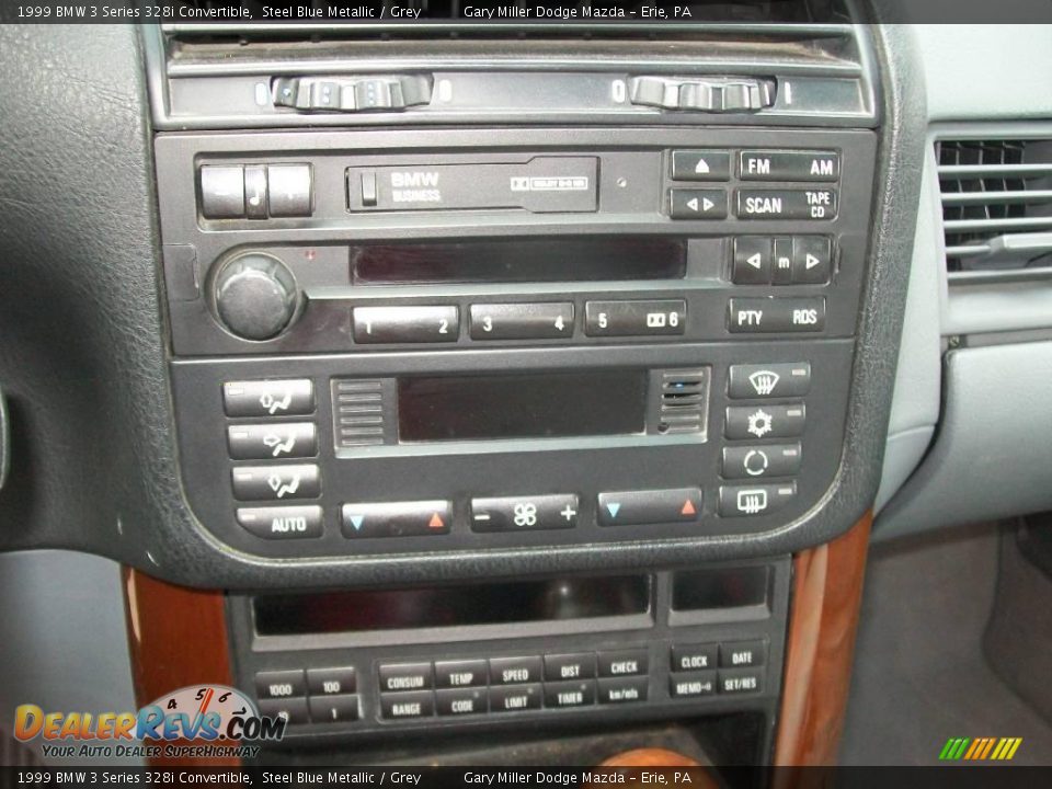 1999 BMW 3 Series 328i Convertible Steel Blue Metallic / Grey Photo #14