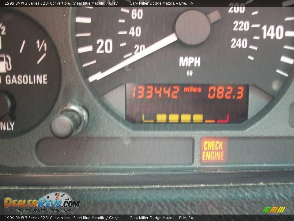 1999 BMW 3 Series 328i Convertible Steel Blue Metallic / Grey Photo #15