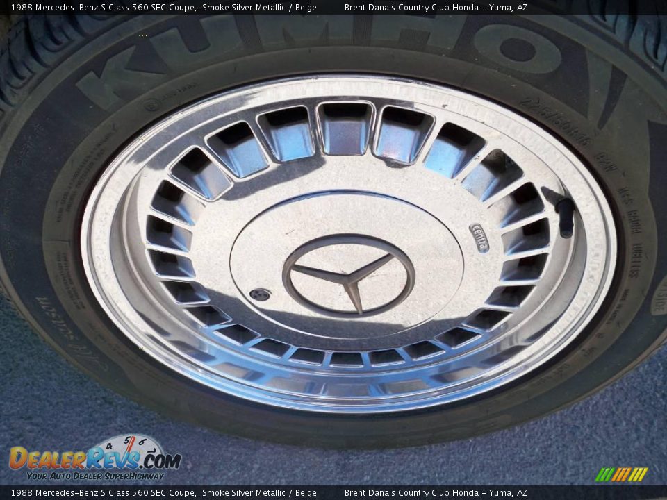1988 Mercedes-Benz S Class 560 SEC Coupe Smoke Silver Metallic / Beige Photo #9