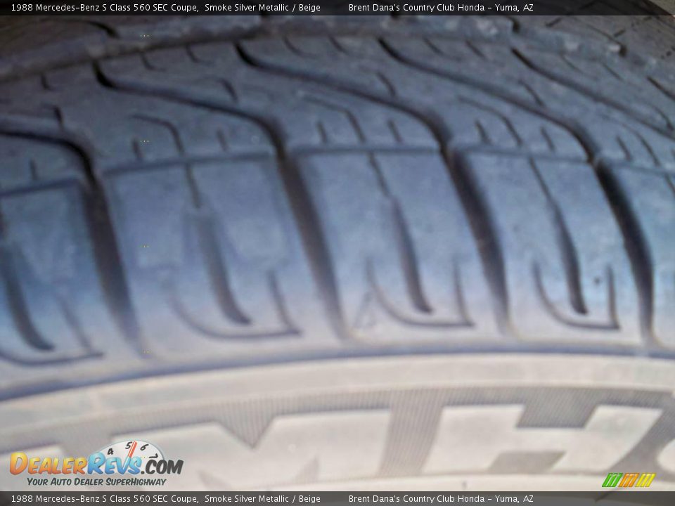 1988 Mercedes-Benz S Class 560 SEC Coupe Smoke Silver Metallic / Beige Photo #10