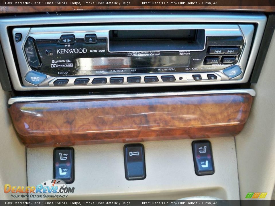 1988 Mercedes-Benz S Class 560 SEC Coupe Smoke Silver Metallic / Beige Photo #15