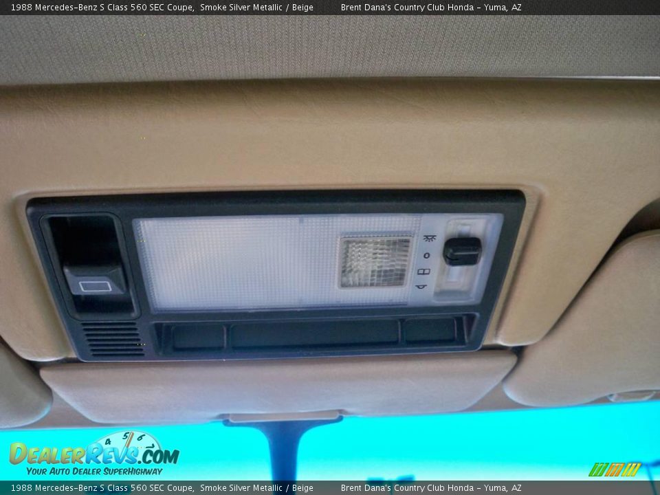 1988 Mercedes-Benz S Class 560 SEC Coupe Smoke Silver Metallic / Beige Photo #18