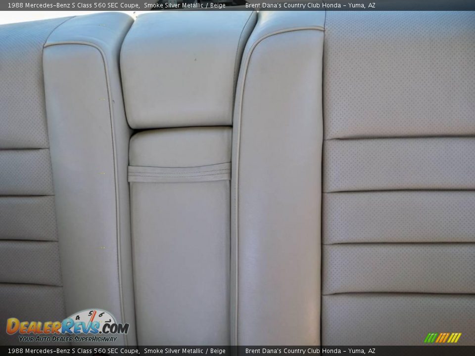 1988 Mercedes-Benz S Class 560 SEC Coupe Smoke Silver Metallic / Beige Photo #20