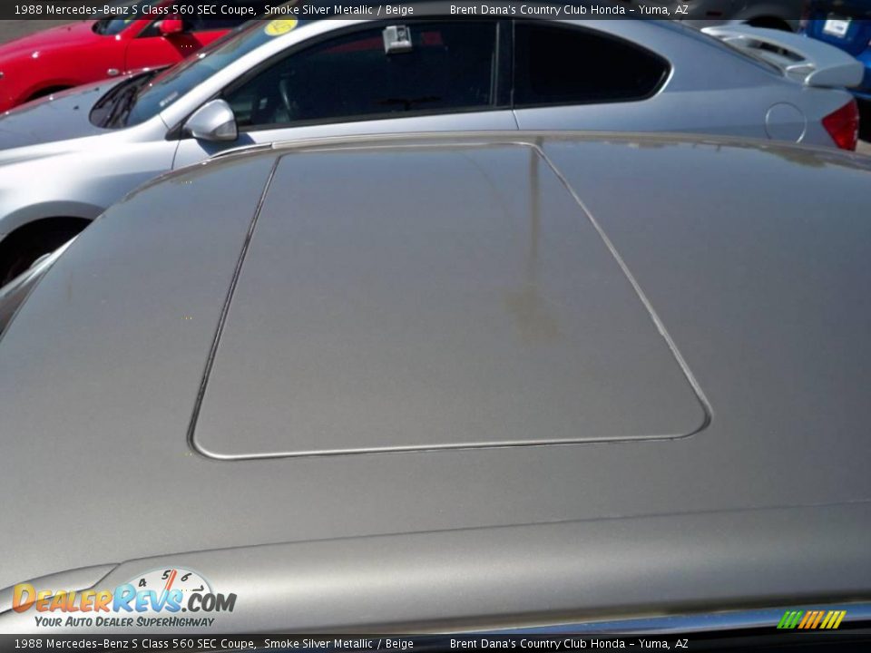 1988 Mercedes-Benz S Class 560 SEC Coupe Smoke Silver Metallic / Beige Photo #21