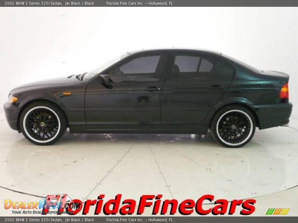 2002 BMW 3 Series 325i Sedan Jet Black / Black Photo #3