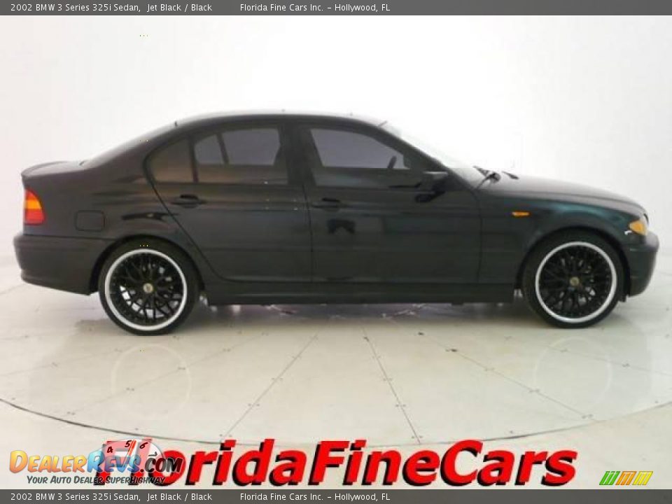 2002 BMW 3 Series 325i Sedan Jet Black / Black Photo #4