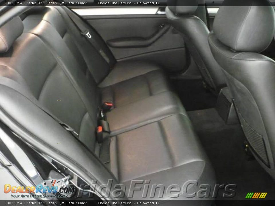 2002 BMW 3 Series 325i Sedan Jet Black / Black Photo #14