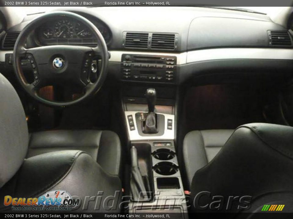 2002 BMW 3 Series 325i Sedan Jet Black / Black Photo #16