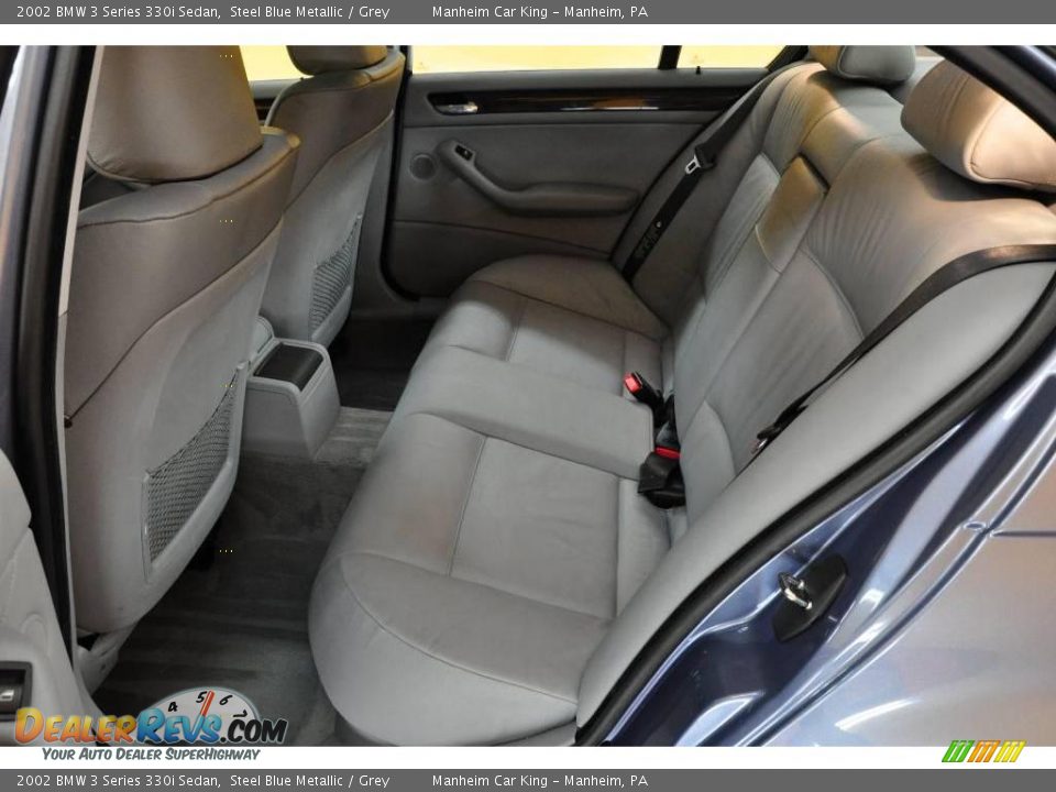 2002 BMW 3 Series 330i Sedan Steel Blue Metallic / Grey Photo #8