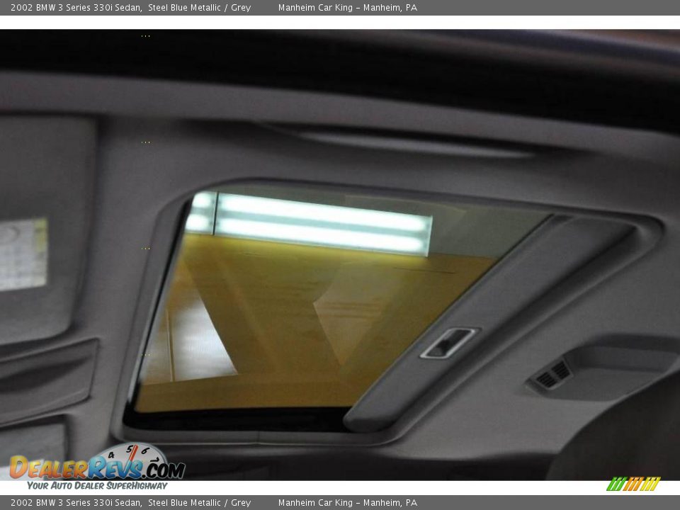 2002 BMW 3 Series 330i Sedan Steel Blue Metallic / Grey Photo #10