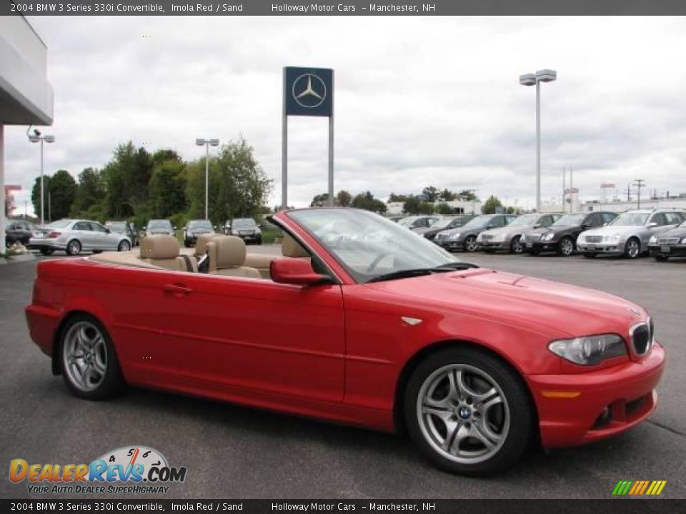2004 BMW 3 Series 330i Convertible Imola Red / Sand Photo #4