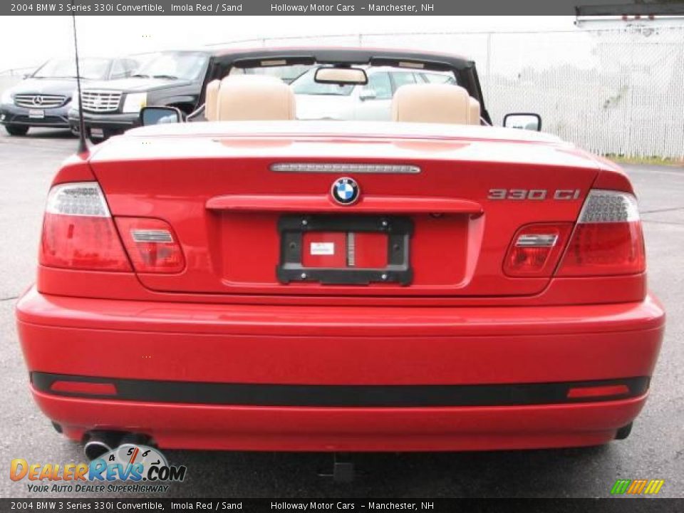 2004 BMW 3 Series 330i Convertible Imola Red / Sand Photo #5