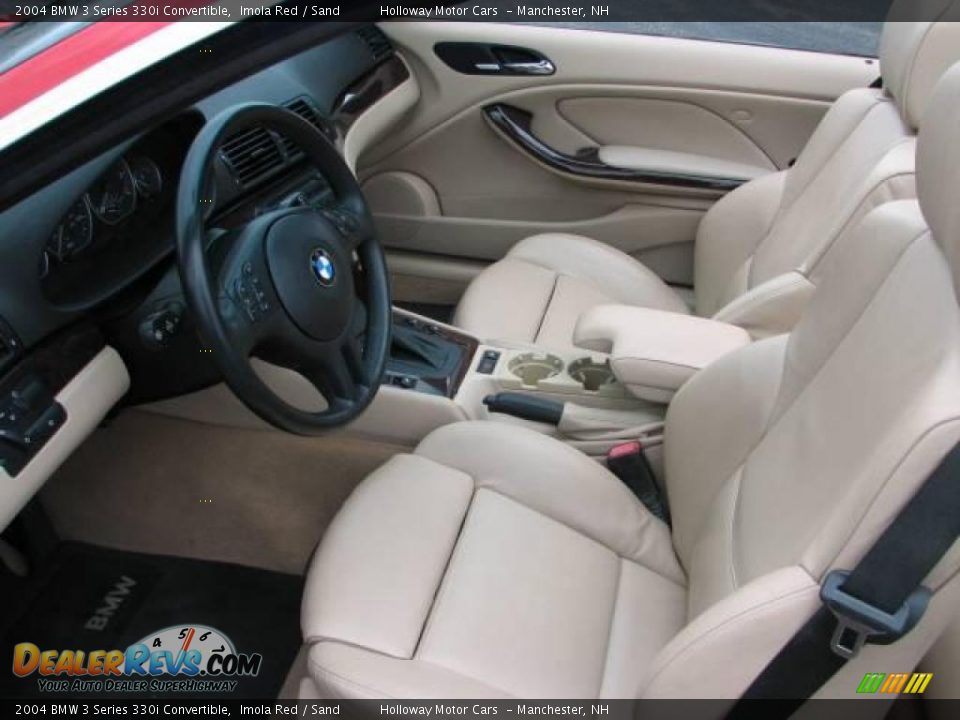 2004 BMW 3 Series 330i Convertible Imola Red / Sand Photo #9