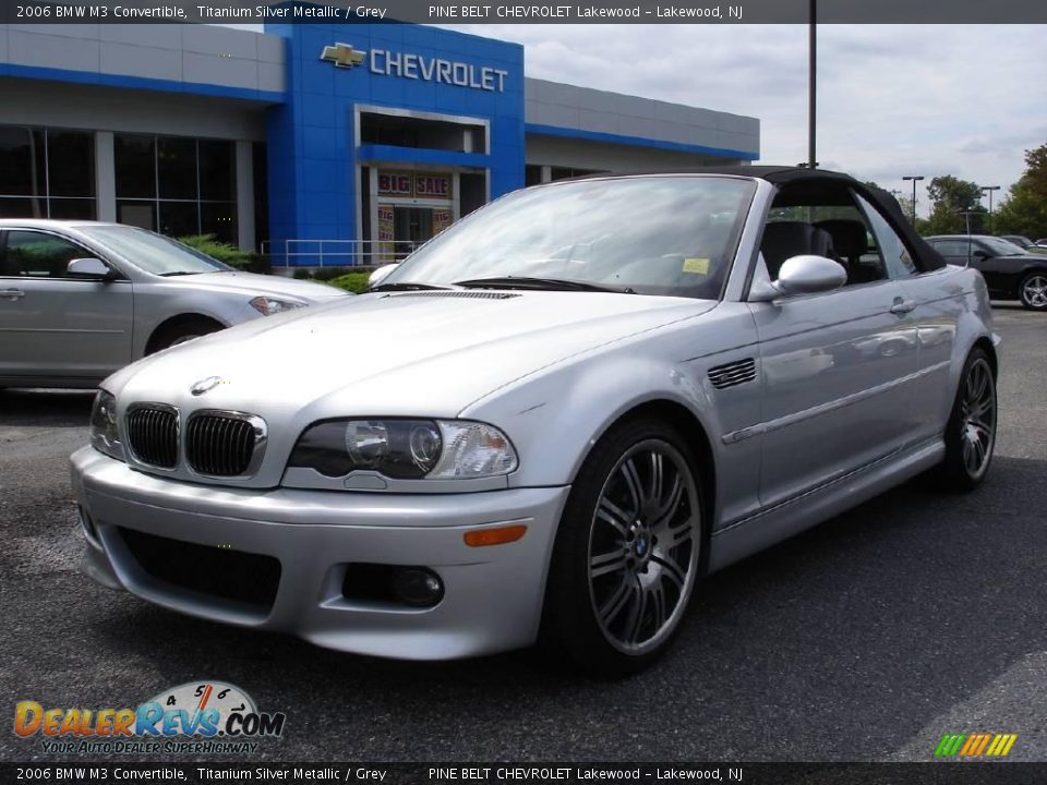 2006 BMW M3 Convertible Titanium Silver Metallic / Grey Photo #1