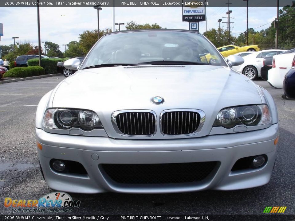 2006 BMW M3 Convertible Titanium Silver Metallic / Grey Photo #2