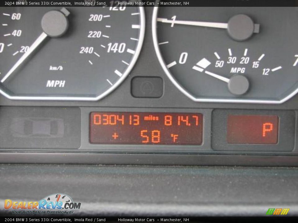 2004 BMW 3 Series 330i Convertible Imola Red / Sand Photo #11