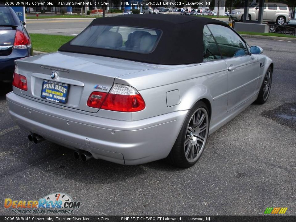 2006 BMW M3 Convertible Titanium Silver Metallic / Grey Photo #5