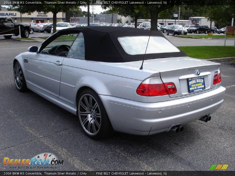 2006 BMW M3 Convertible Titanium Silver Metallic / Grey Photo #7