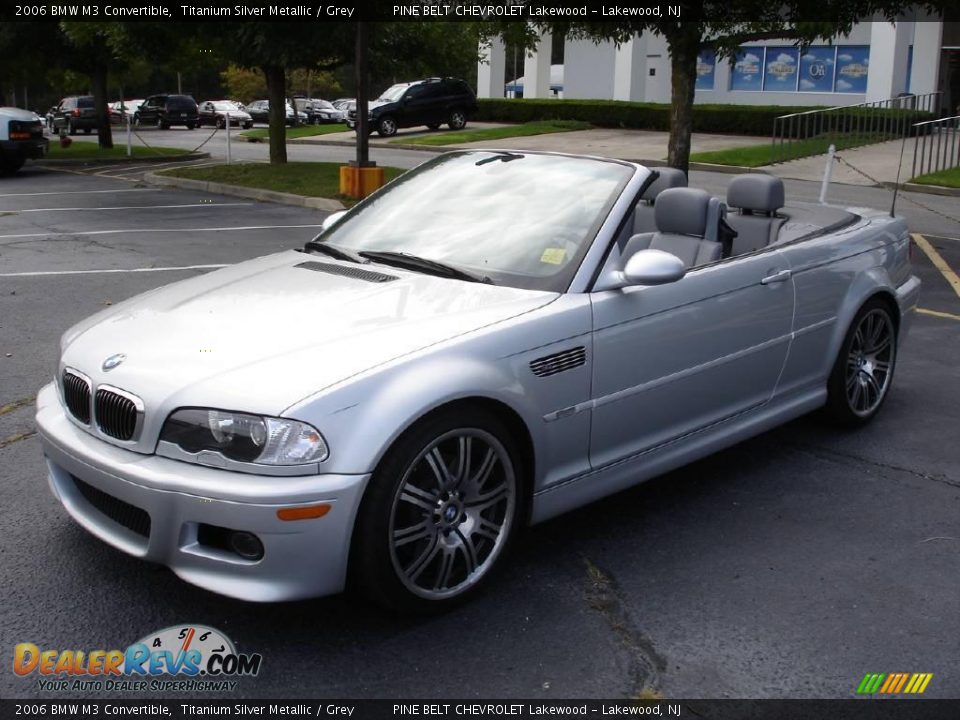 2006 BMW M3 Convertible Titanium Silver Metallic / Grey Photo #9