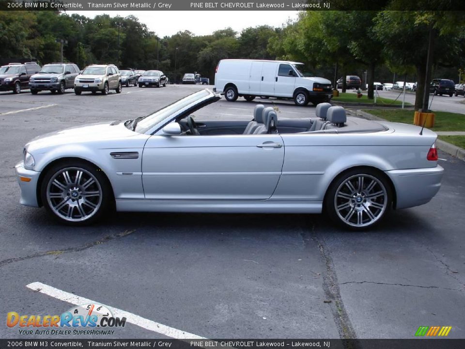 2006 BMW M3 Convertible Titanium Silver Metallic / Grey Photo #10
