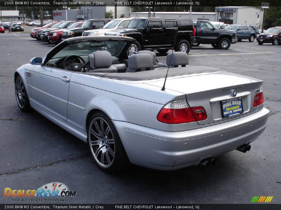 2006 BMW M3 Convertible Titanium Silver Metallic / Grey Photo #11