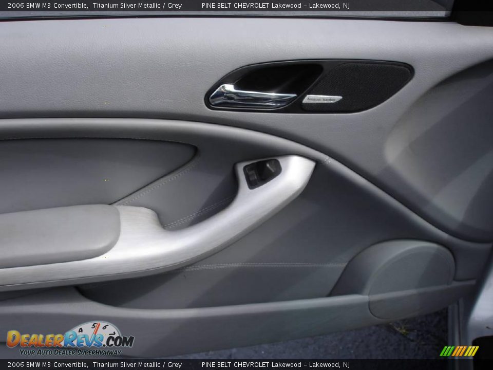 2006 BMW M3 Convertible Titanium Silver Metallic / Grey Photo #12