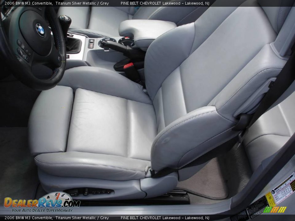 2006 BMW M3 Convertible Titanium Silver Metallic / Grey Photo #13