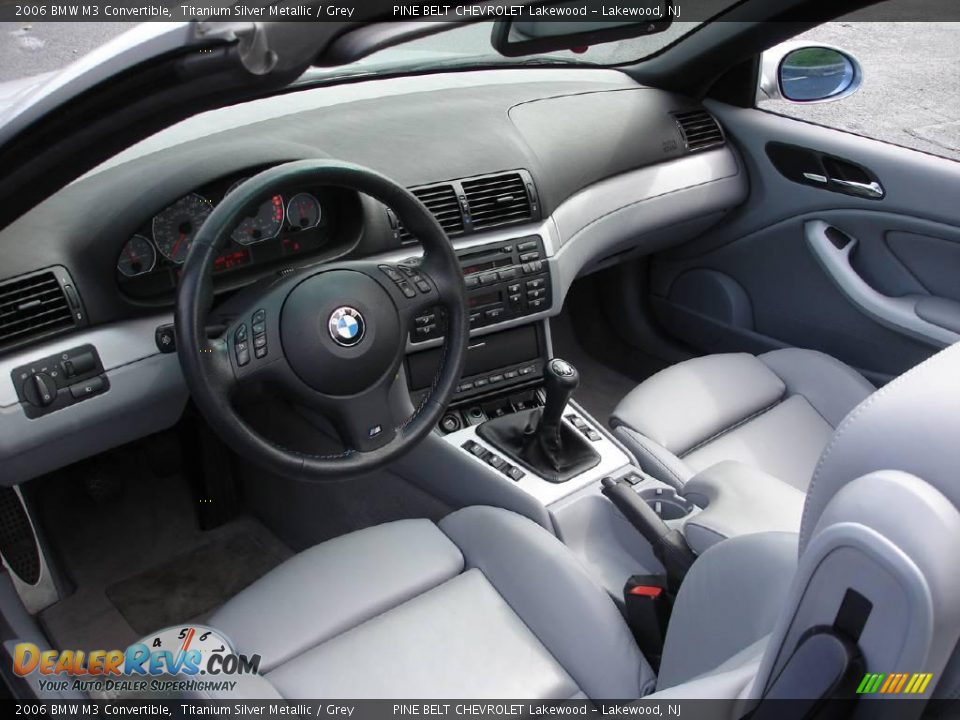 2006 BMW M3 Convertible Titanium Silver Metallic / Grey Photo #15
