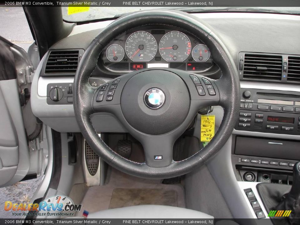 2006 BMW M3 Convertible Titanium Silver Metallic / Grey Photo #16