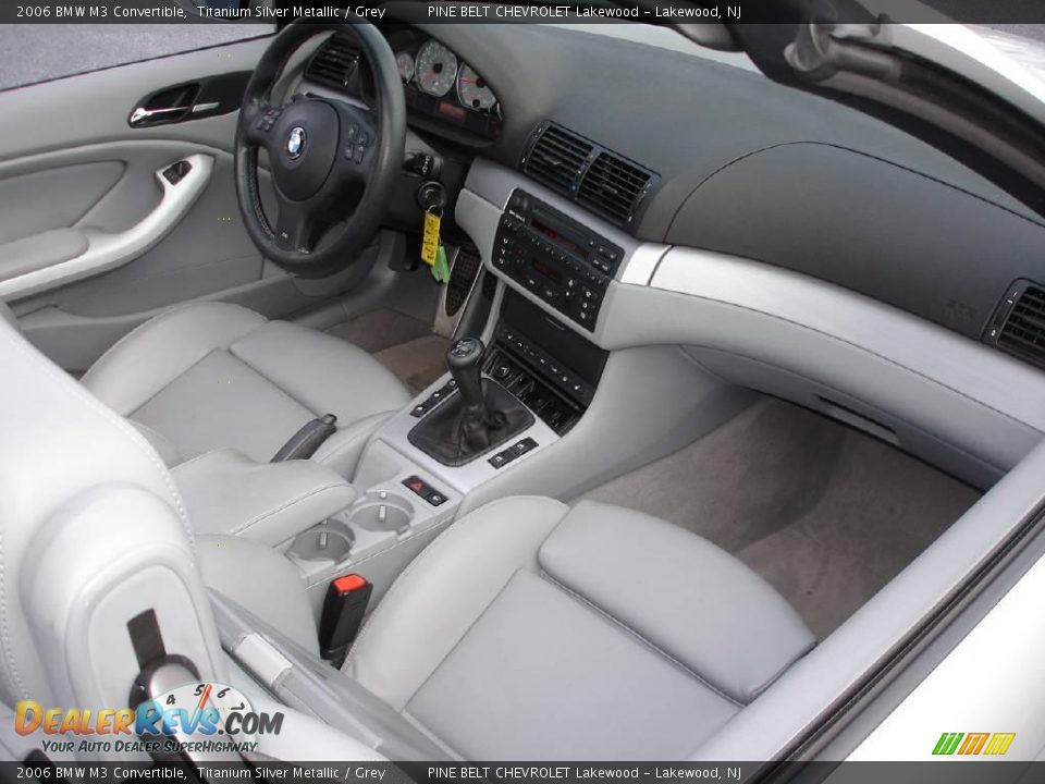 2006 BMW M3 Convertible Titanium Silver Metallic / Grey Photo #18