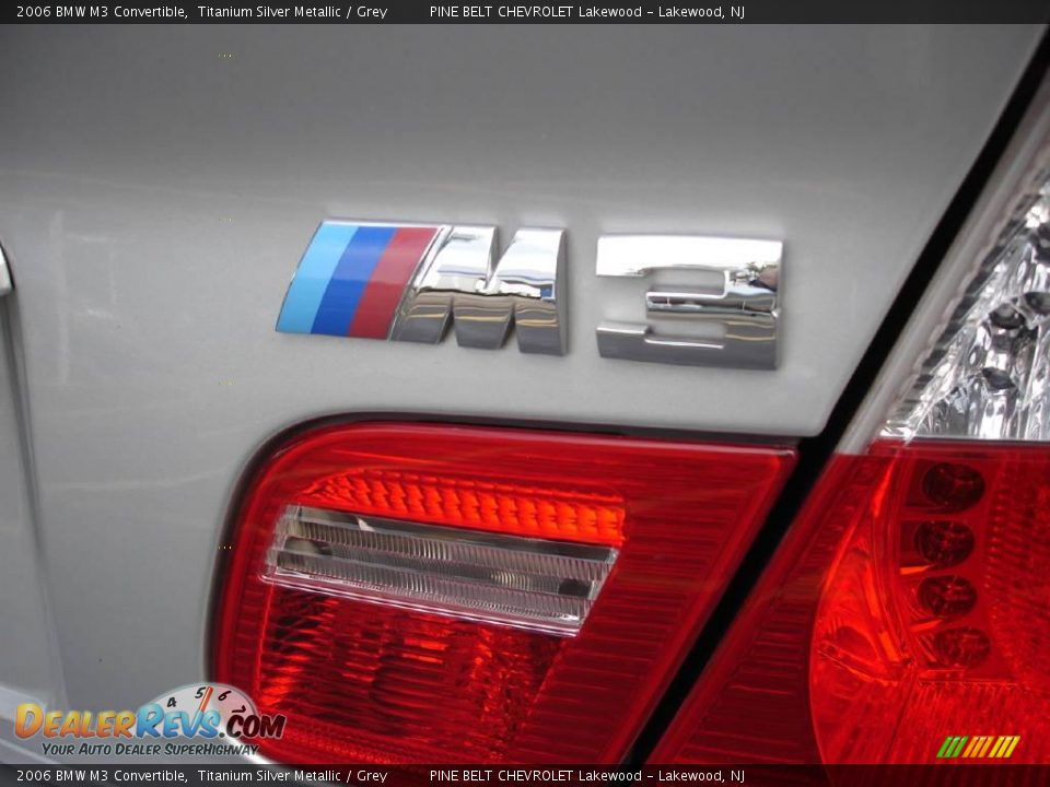 2006 BMW M3 Convertible Titanium Silver Metallic / Grey Photo #23
