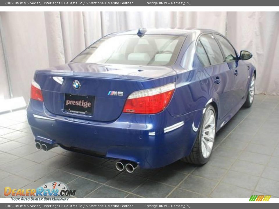2009 BMW M5 Sedan Interlagos Blue Metallic / Silverstone II Merino Leather Photo #2