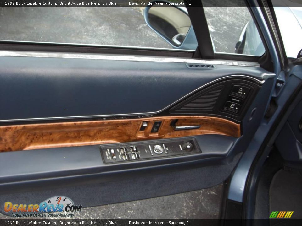 1992 Buick LeSabre Custom Bright Aqua Blue Metallic / Blue Photo #9