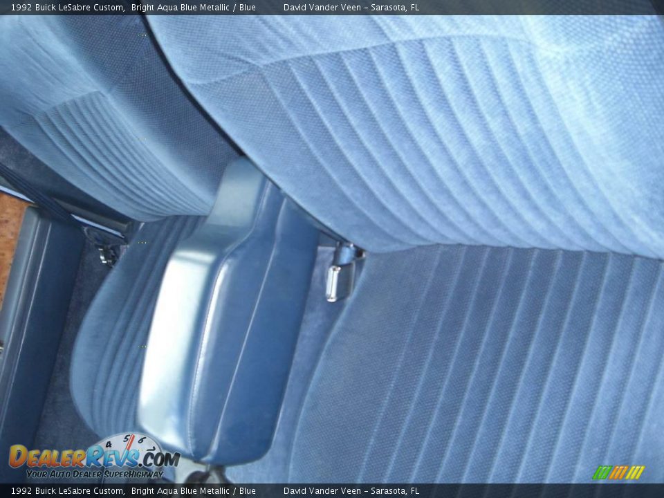 1992 Buick LeSabre Custom Bright Aqua Blue Metallic / Blue Photo #11