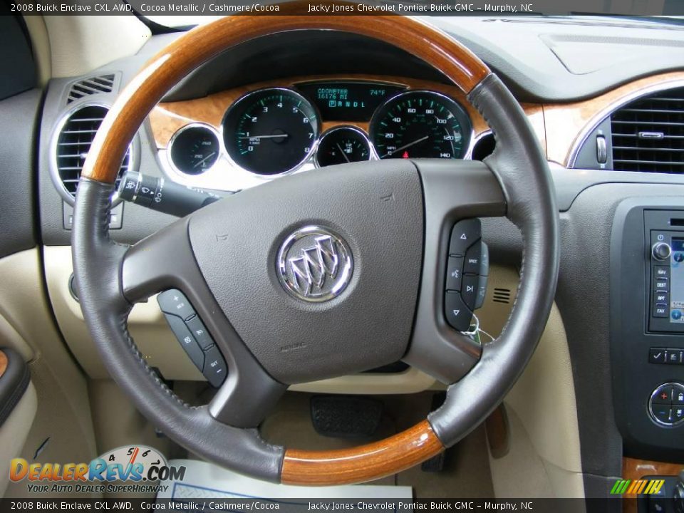 2008 Buick Enclave CXL AWD Cocoa Metallic / Cashmere/Cocoa Photo #13