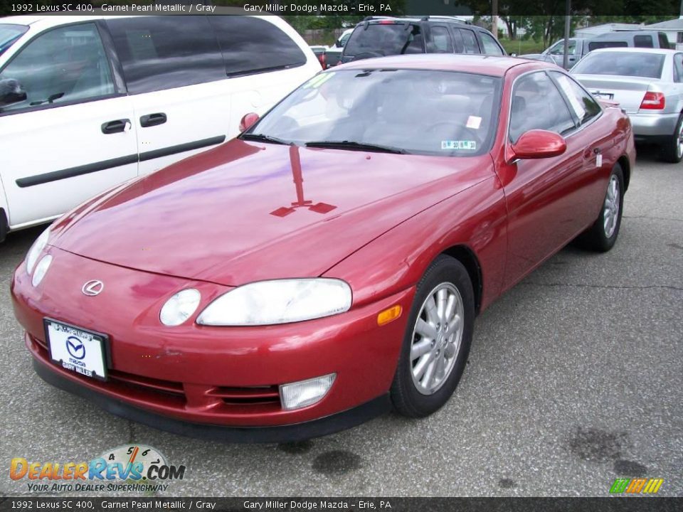1992 Lexus SC 400 Garnet Pearl Metallic / Gray Photo #1