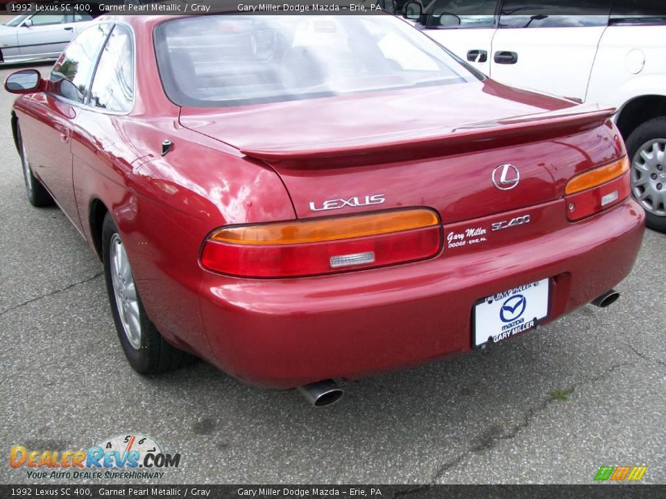 1992 Lexus SC 400 Garnet Pearl Metallic / Gray Photo #3