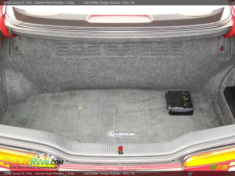 1992 Lexus SC 400 Garnet Pearl Metallic / Gray Photo #5