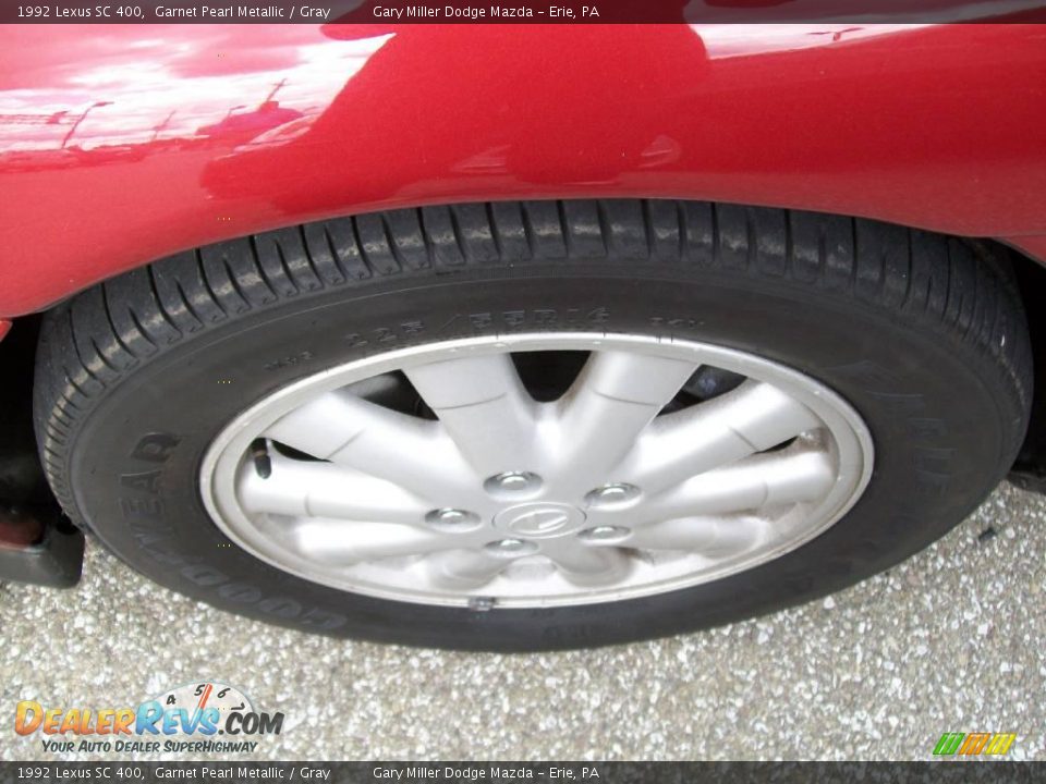 1992 Lexus SC 400 Garnet Pearl Metallic / Gray Photo #9