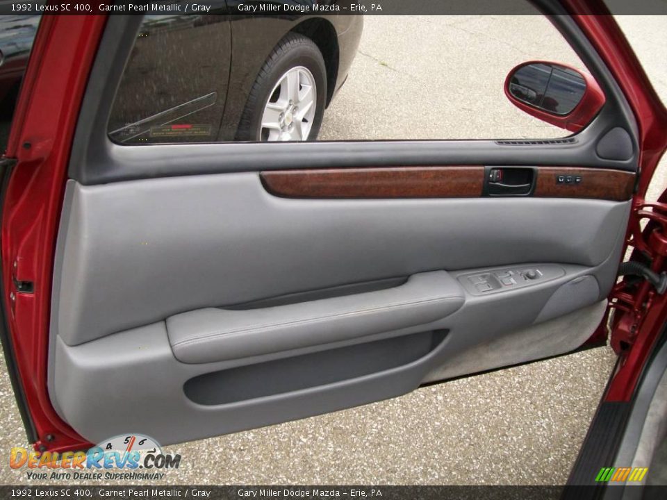 1992 Lexus SC 400 Garnet Pearl Metallic / Gray Photo #10