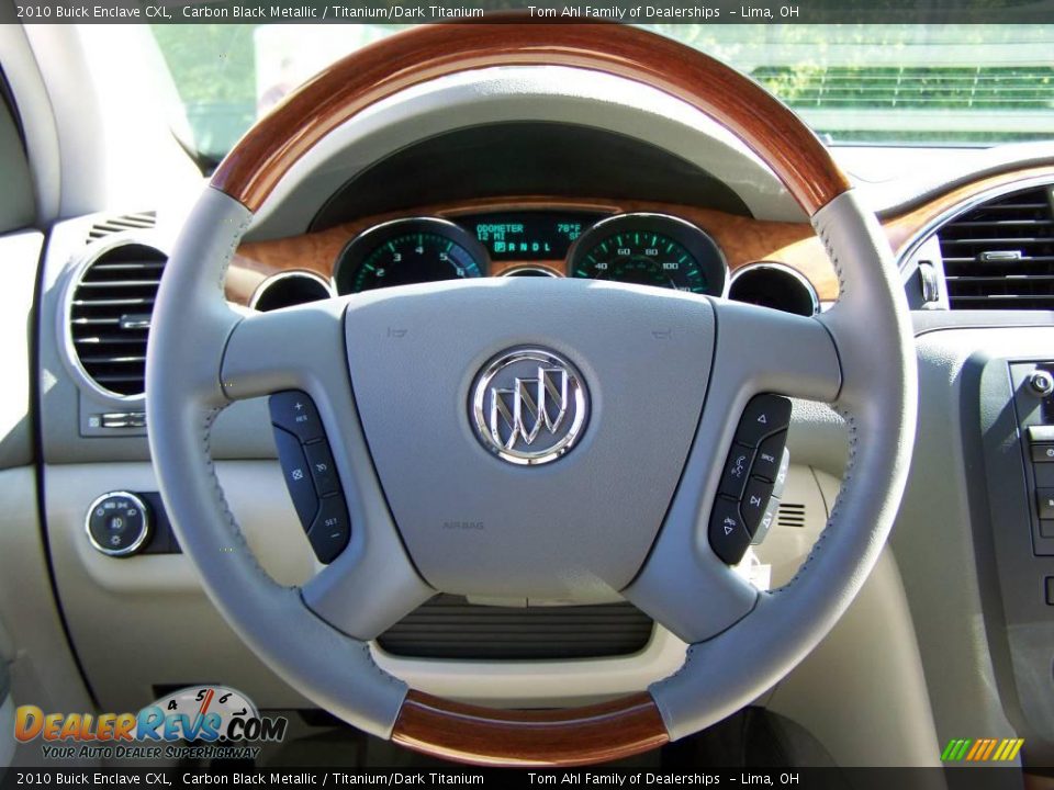 2010 Buick Enclave CXL Carbon Black Metallic / Titanium/Dark Titanium Photo #19