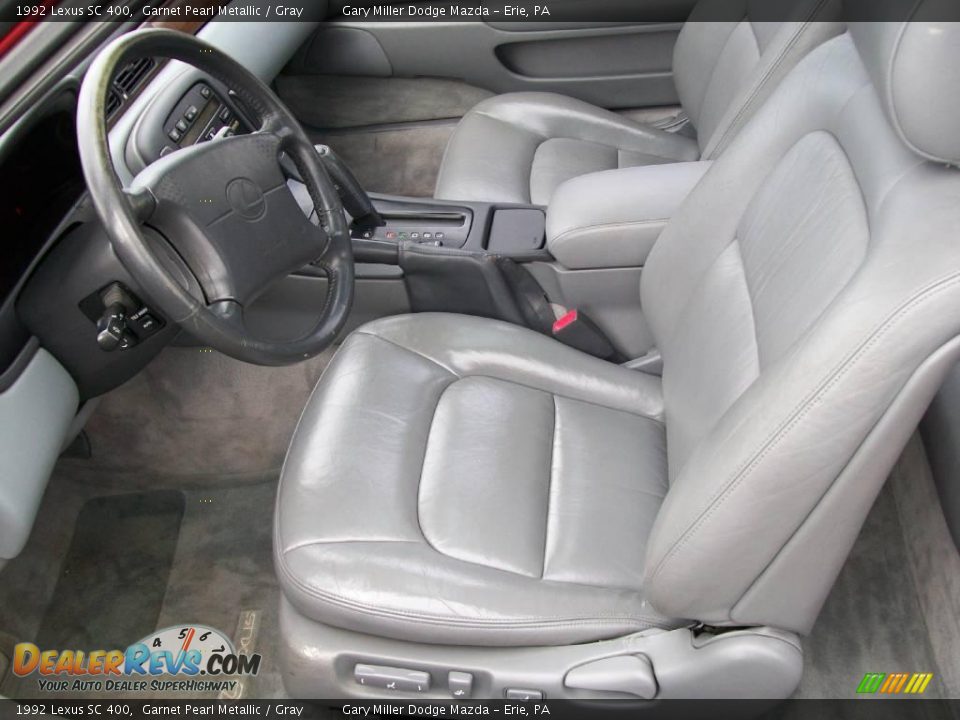 1992 Lexus SC 400 Garnet Pearl Metallic / Gray Photo #12