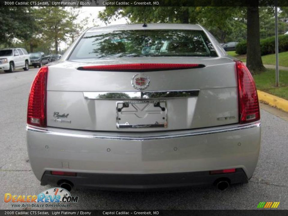 2008 Cadillac CTS Sedan Light Platinum / Ebony Photo #3