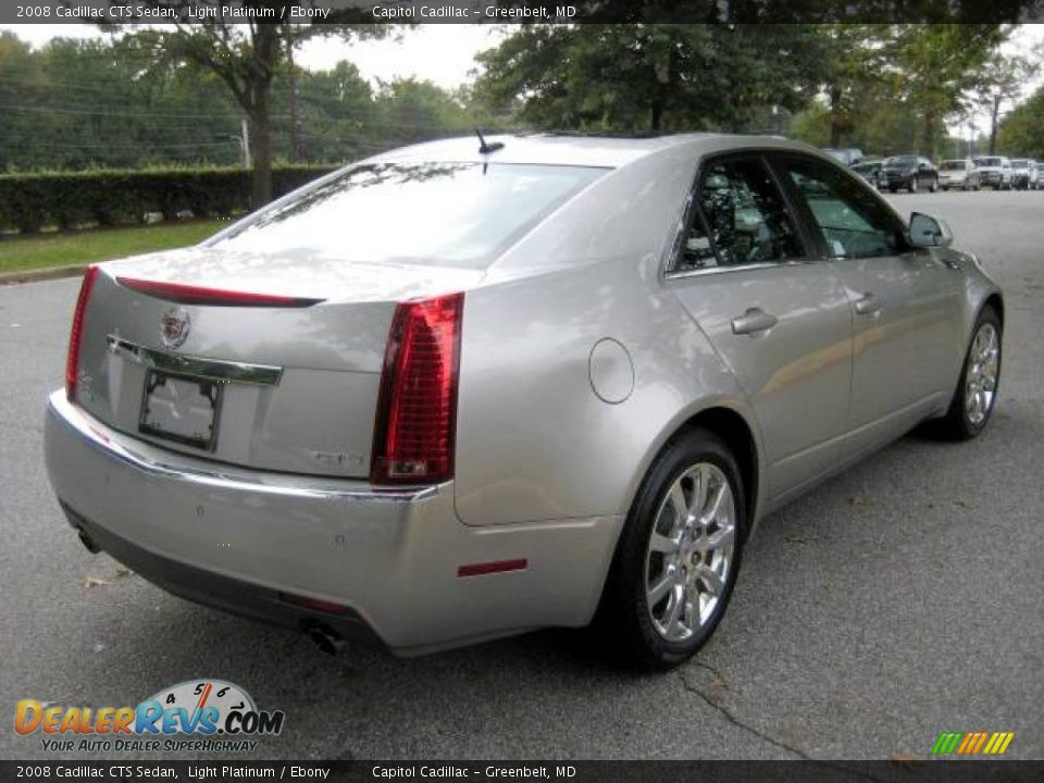 2008 Cadillac CTS Sedan Light Platinum / Ebony Photo #4