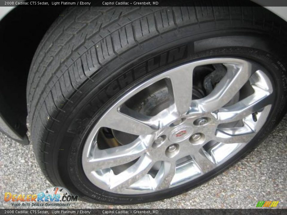 2008 Cadillac CTS Sedan Light Platinum / Ebony Photo #9