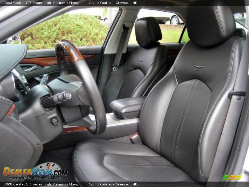 2008 Cadillac CTS Sedan Light Platinum / Ebony Photo #11