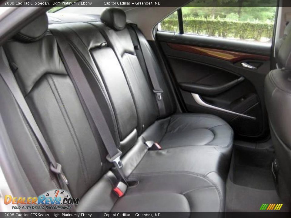 2008 Cadillac CTS Sedan Light Platinum / Ebony Photo #13