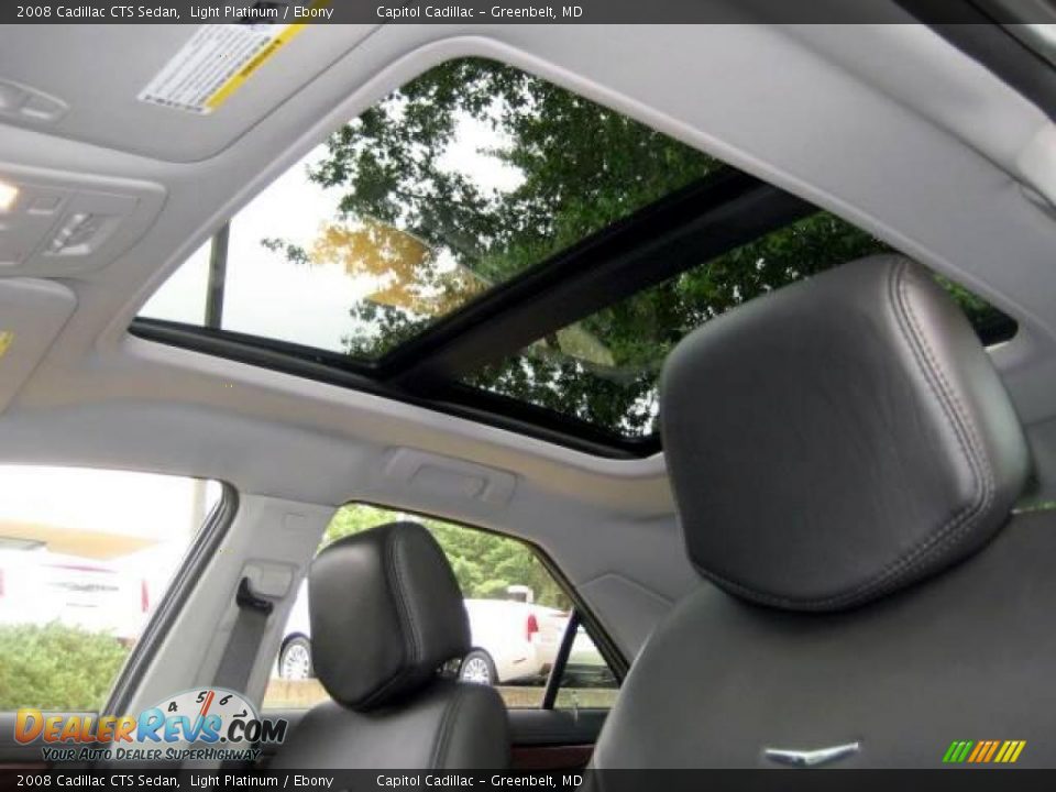 2008 Cadillac CTS Sedan Light Platinum / Ebony Photo #16