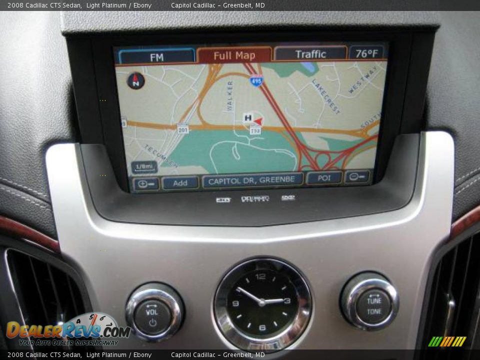 2008 Cadillac CTS Sedan Light Platinum / Ebony Photo #18